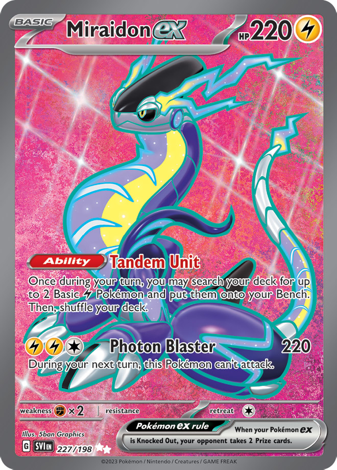 NEW Pokemon Cards English Version Holographic Miraidon EX Arceus