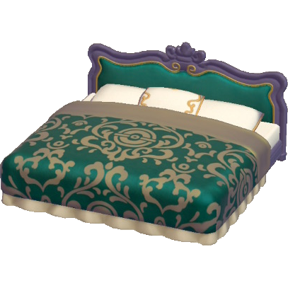 File:Antique bed Plum 2 Pokopia Model.png