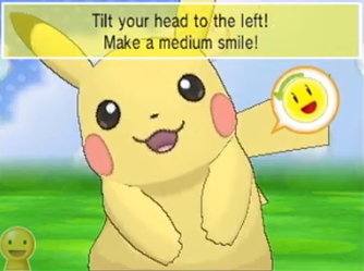 File:XY Prerelease Pokémon-Amie Pikachu head tilt.png