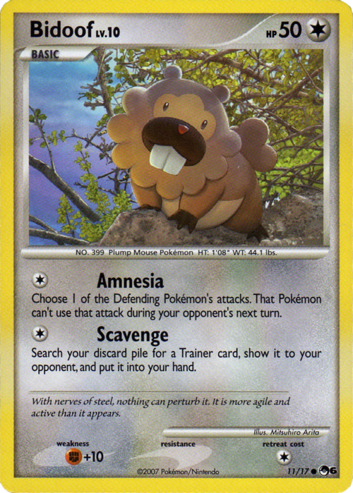 Bidoof Diamond Pearl 70 Bulbapedia The Community Driven Pokemon Encyclopedia