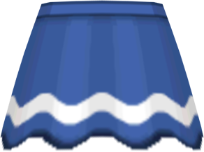 File:SM Bordered Flared Skirt Navy Blue f.png
