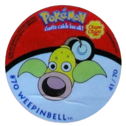 Pokémon Stickers series 1 Chupa Chups Weepinbell 41.png