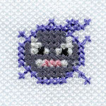 "The Gastly embroidery from the Pokémon Shirts clothing line."