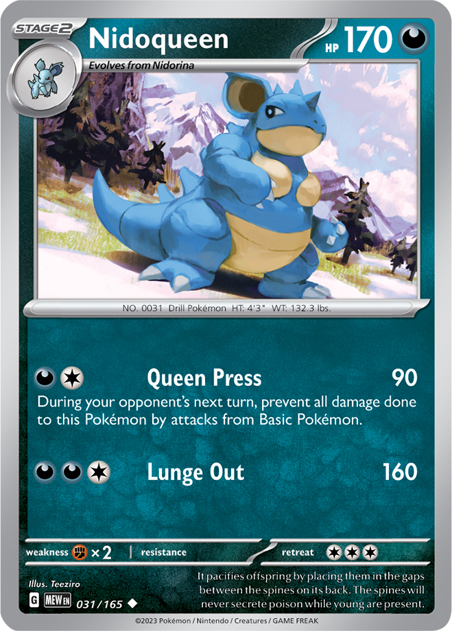 Nidoqueen 151 31 Bulbapedia The Community Driven Pokémon Encyclopedia 4784