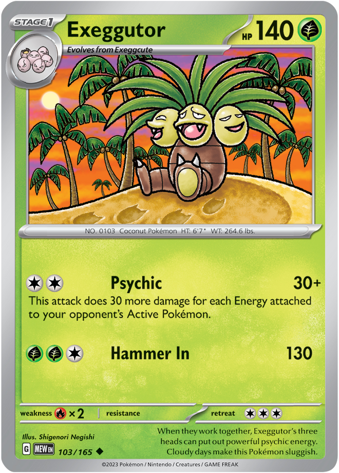 Exeggutor (151 103) - Bulbapedia, The Community-driven Pokémon Encyclopedia