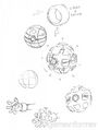 Concept art of a giant Poké Ball for Dynamax by Ken Sugimori[1]