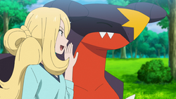Lego Pokemon: Cynthia as Android 18 with Garchomp by