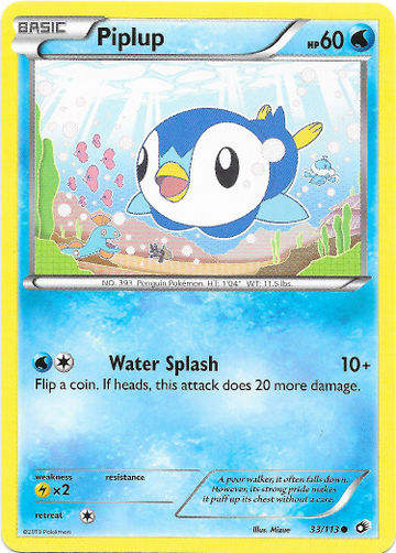 Piplup (Legendary Treasures 33) - Bulbapedia, the community-driven ...