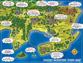 Collectible Kanto region map