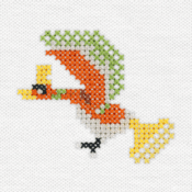 "The Ho-Oh embroidery from the Pokémon Shirts clothing line."