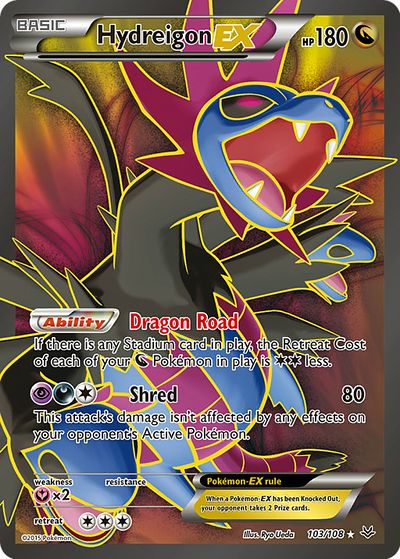 Hydreigon-EX (Roaring Skies 62) - Bulbapedia, the community-driven ...