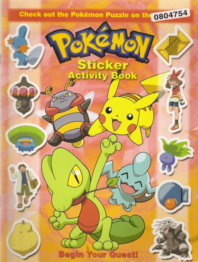 Pokémon Sticker Activity Book Bulbapedia the community driven