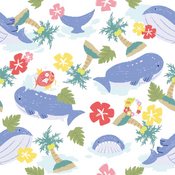 "Wailord is said to be the largest Pokemon found. The Alola pattern, which is perfect for midsummer, is said to be the largest size of Pokemon shirts."