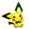 Pikachu-colored Pichu sit.png