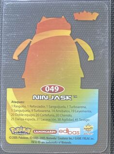 Pokémon Rainbow Lamincards Advanced - back 49.jpg