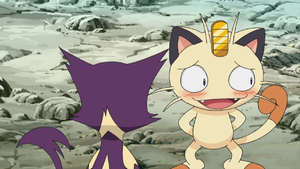 Meowth in love.png