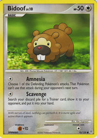 Bidoof (Diamond & Pearl 70) - Bulbapedia, the community-driven