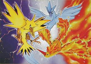 Three Birds Zapdos, Moltres and Articuno, Pokemon PATCH