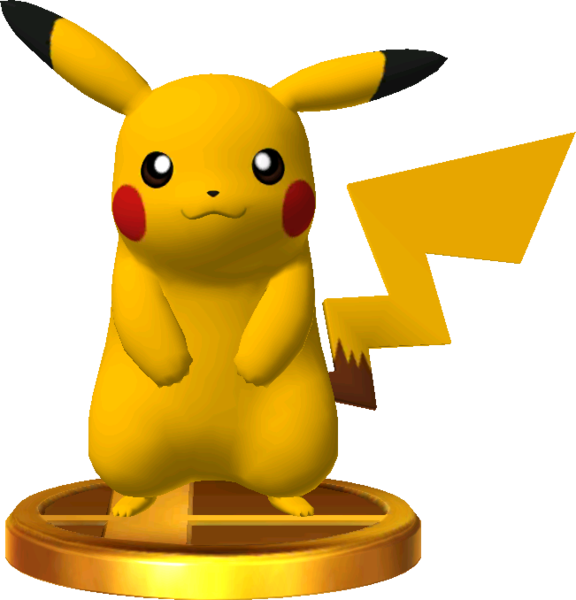 File:Pikachu 3DS trophy SSB4.png