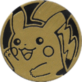 Pikachu coin from the Pokémon Game Show