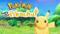 English Pokémon: Let's Go, Pikachu! title screen