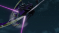 Lunala fighting Necrozma in Pokémon Evolutions