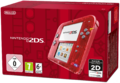 Box cover for Nintendo 2DS Transparent Red