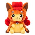 Pikachu in a Vulpix Poncho plush