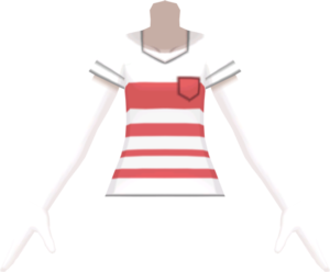 SM Striped V-Neck Tee Red f.png