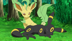 Eevee Evolution Lab Leafeon Umbreon.png