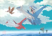 Pokémon Gallery Collection - A Sky where Latias and Latios Roam.jpg