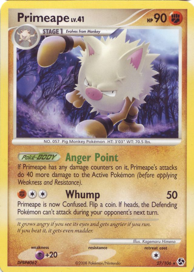 Primeape Great Encounters 27 Bulbapedia The Community Driven Pokémon Encyclopedia