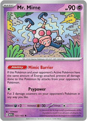 Mr. Mime (151 122) - Bulbapedia, the community-driven Pokémon encyclopedia