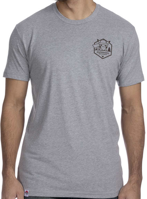 Outdoors with Pokémon T Shirt Men Gray.png