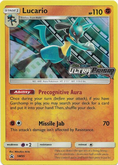 Lucario (Ultra Prism 67) - Bulbapedia, the community-driven Pokémon ...