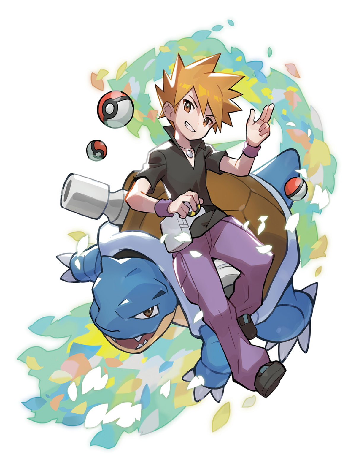 File:Blue And His Blastoise.png - Bulbagarden Archives