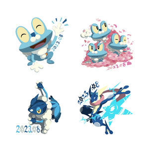 GO Froakie Community Day Stickers.png
