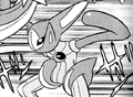 Deoxys in its Speed Forme in Pokémon Pocket Monsters