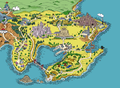 Map of the Kanto region from Generation II