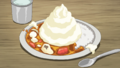 Whipped-Cream Curry in the anime