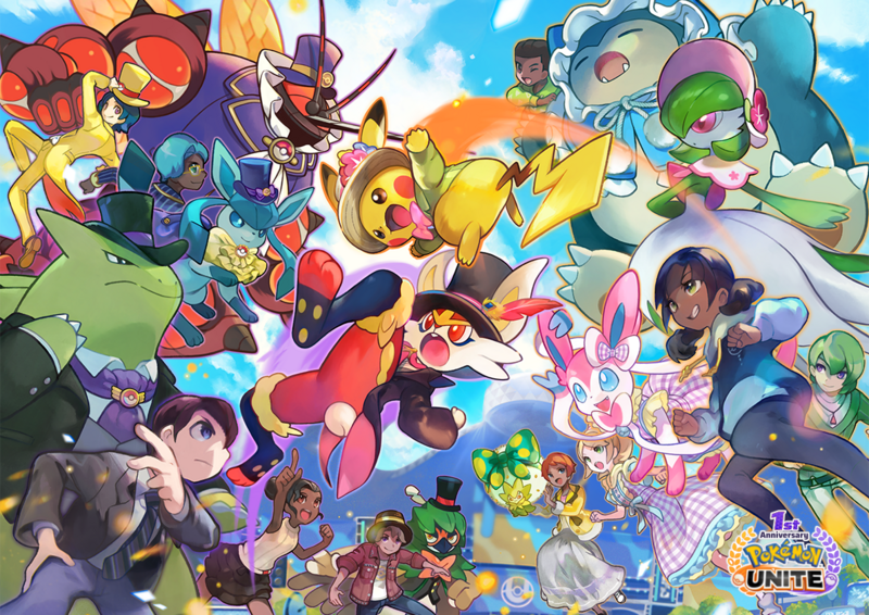 File:Pokémon UNITE 1st Anniversary Artwork 1.png