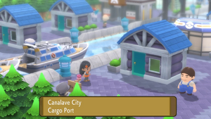 Canalave City (Locations & Items) - Mine Badge - Walkthrough, Pokémon:  Brilliant Diamond & Shining Pearl