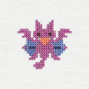 "The Gligar embroidery from the Pokémon Shirts clothing line."