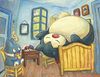 Snorlax artwork for the "Pokémon x Van Gogh" art collaboration