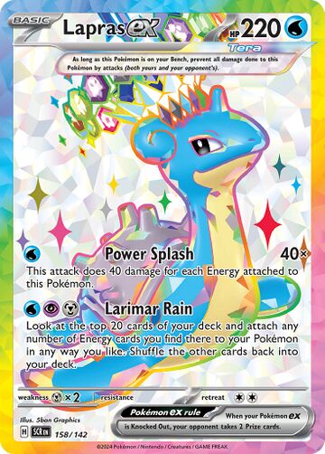 Lapras Ex Stellar Crown 32 Bulbapedia The Community Driven Pokémon Encyclopedia 2789