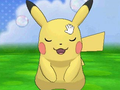 Petting Pikachu in just the right way makes it happy