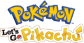 French and German logo of Pokémon: Let's Go, Pikachu!