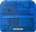 Nintendo 2DS Transparent Blue's back