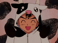Ash in a cow suit