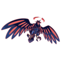 Gigantamax Corviknight with the blade birds attached to its wings